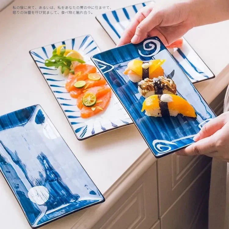 Assiette à sushi en céramique - Tresors asiatiques