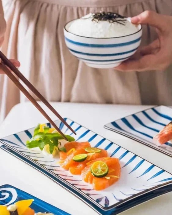 Assiette à sushi en céramique - Tresors asiatiques
