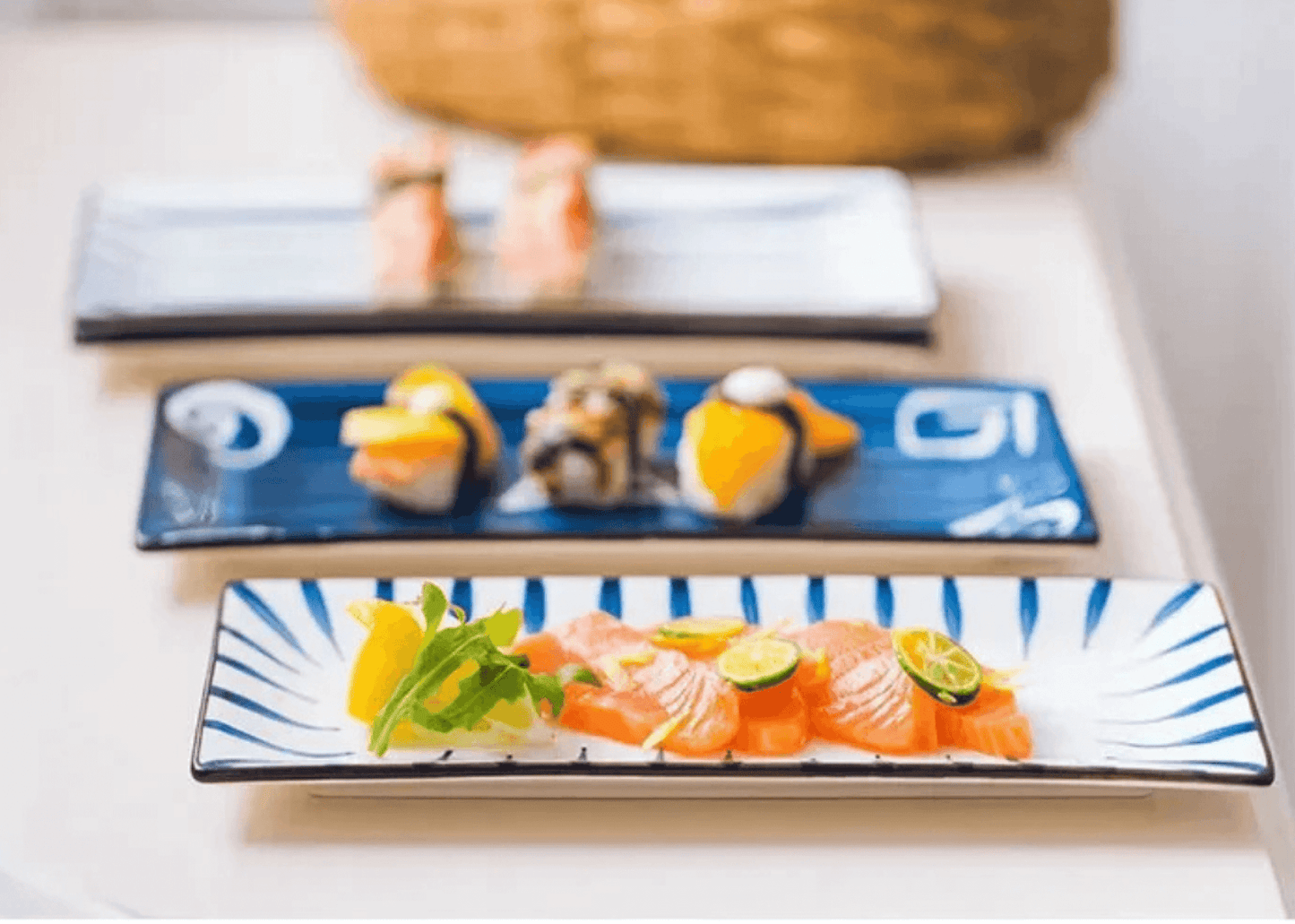 Assiette à sushi en céramique - Tresors asiatiques