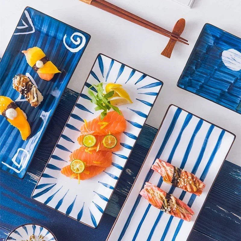 Assiette à sushi en céramique - Tresors asiatiques