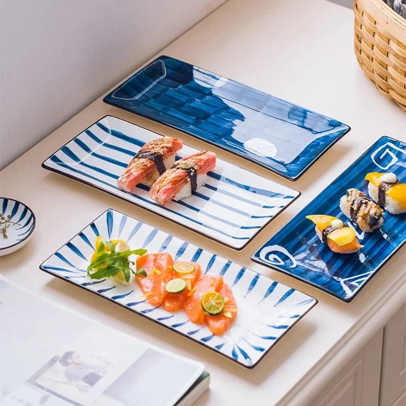 Assiette à sushi en céramique - Tresors asiatiques
