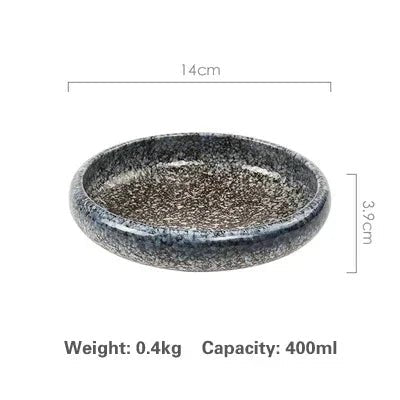 Assiette à sushi en céramique rétro créatifs - Tresors asiatiques