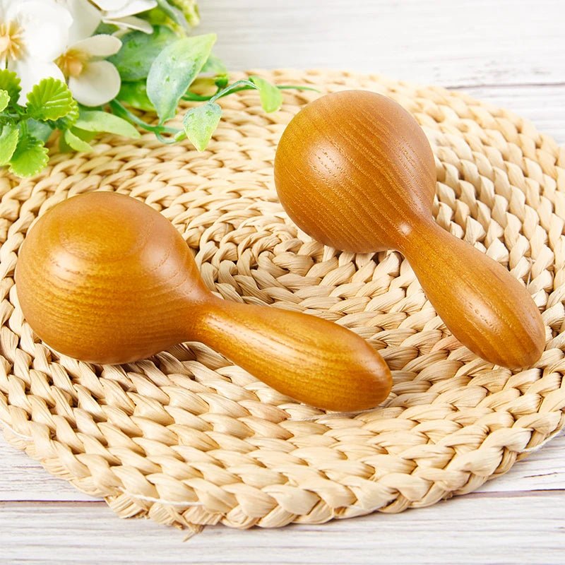 Bâton d'énergie à boule ronde en bois de Thaïlande - Tresors asiatiques
