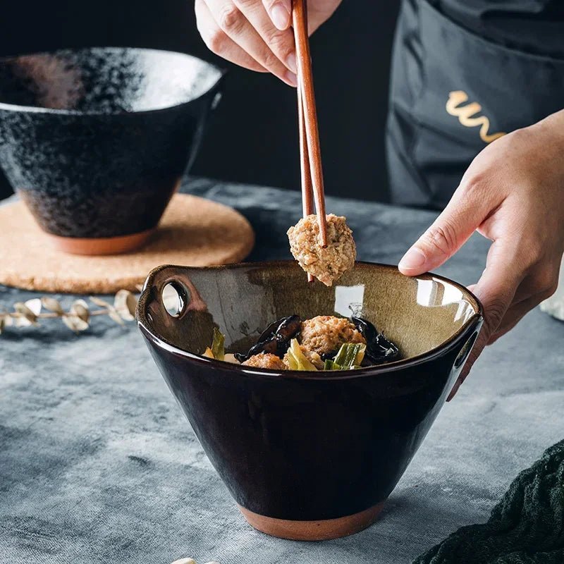 Bol en céramique rétro Japonais - Tresors asiatiques