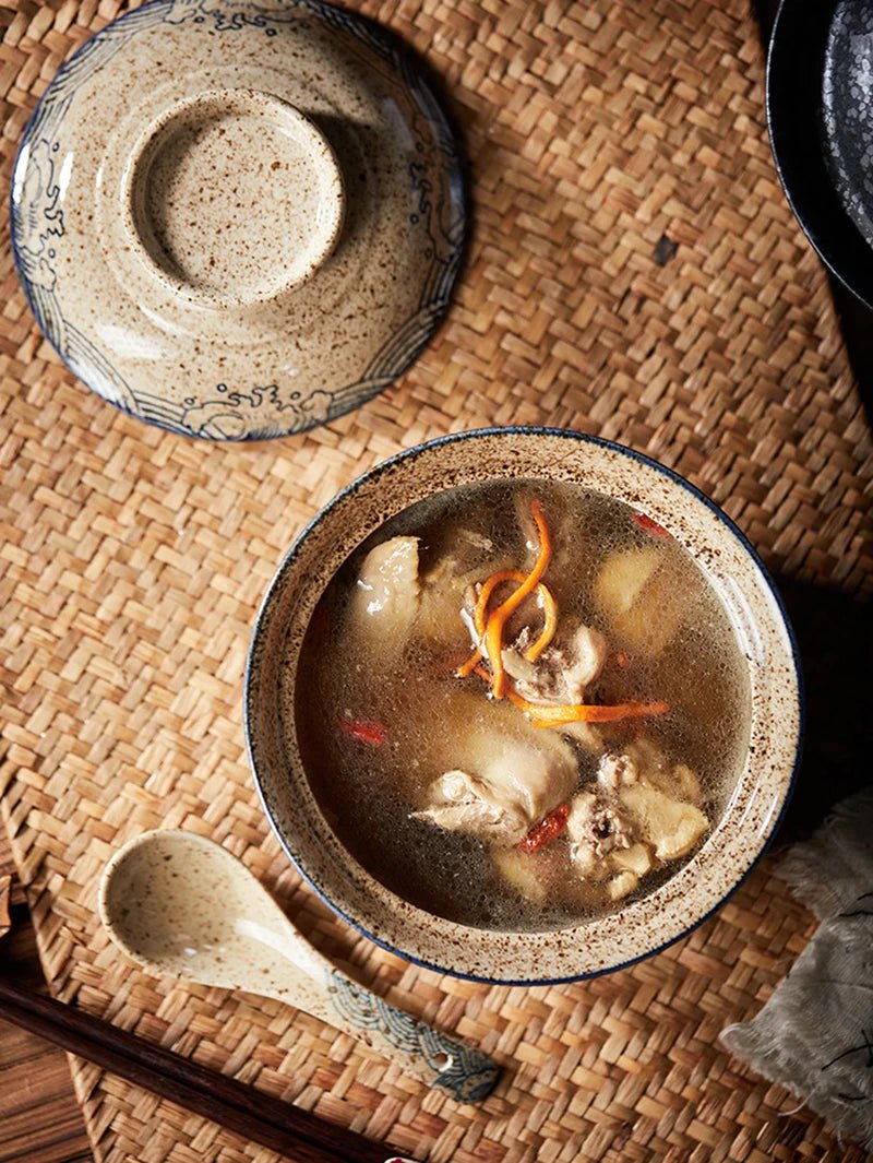 Bol Ramen Japonais avec Couvercle - Tresors asiatiques