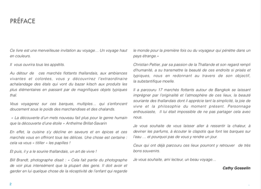 Book - Livre photos guide des marchés flottants de Thailande
