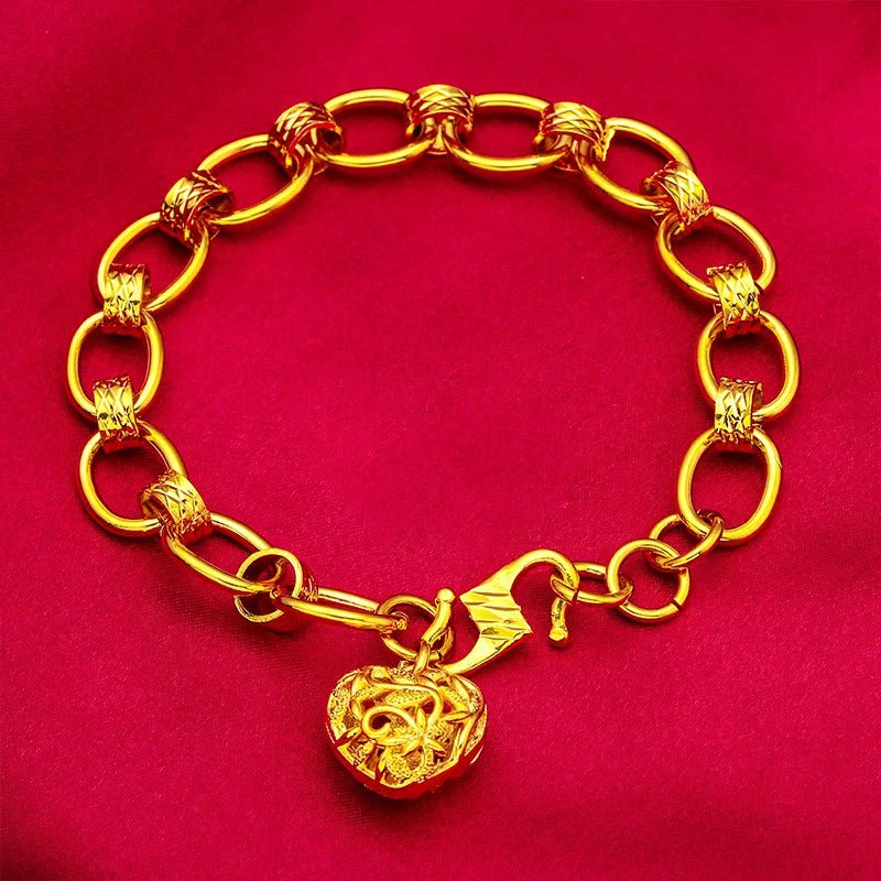Bracelet d’amour vietnamien plaqué or - Tresors asiatiques