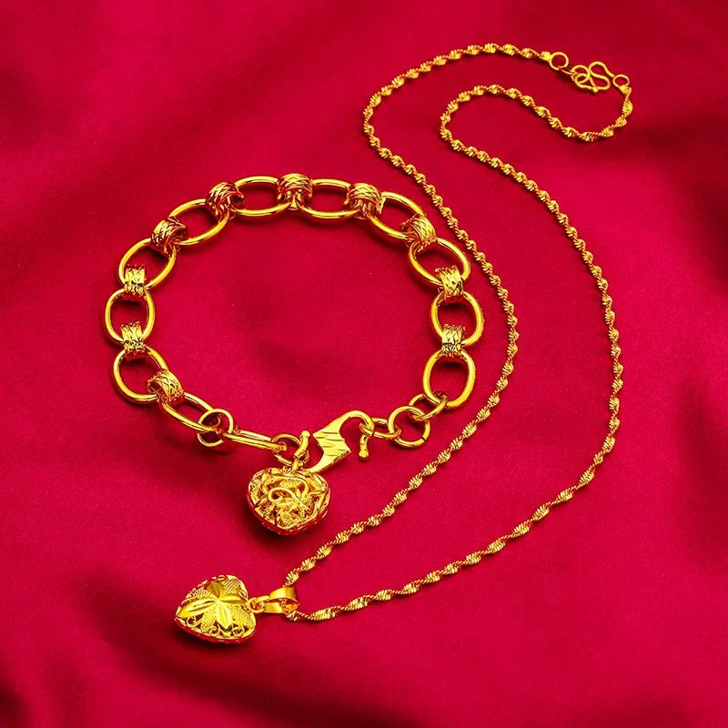 Bracelet d’amour vietnamien plaqué or - Tresors asiatiques