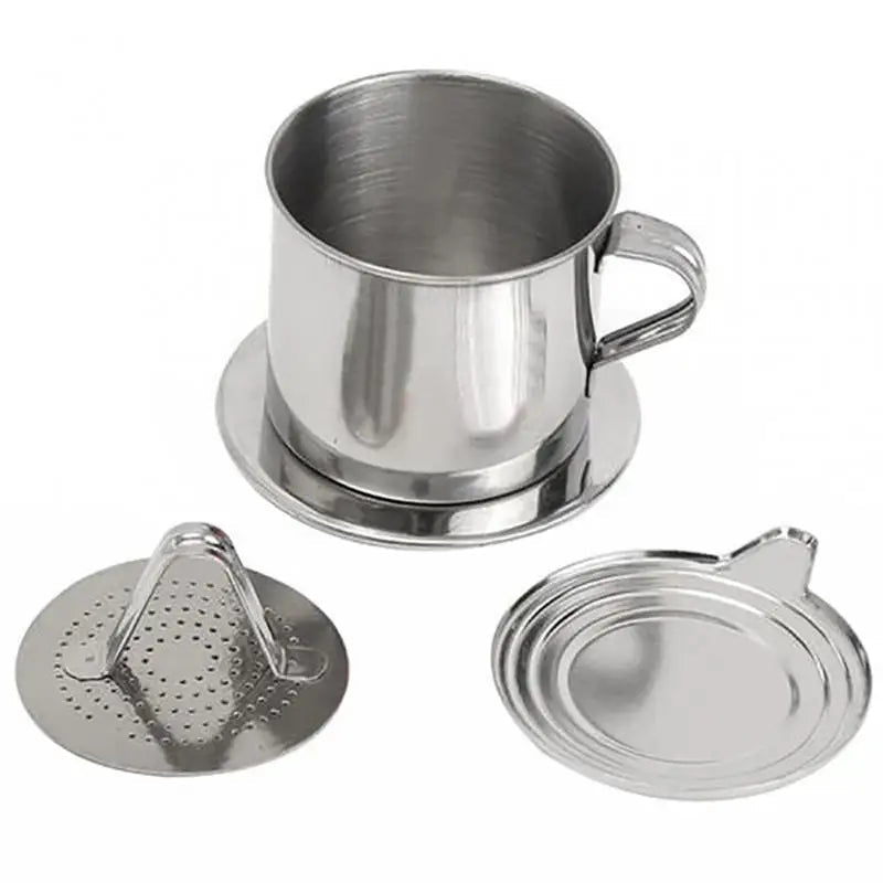 Cafetière filtrante vietnamienne en acier inoxydable - Tresors asiatiques