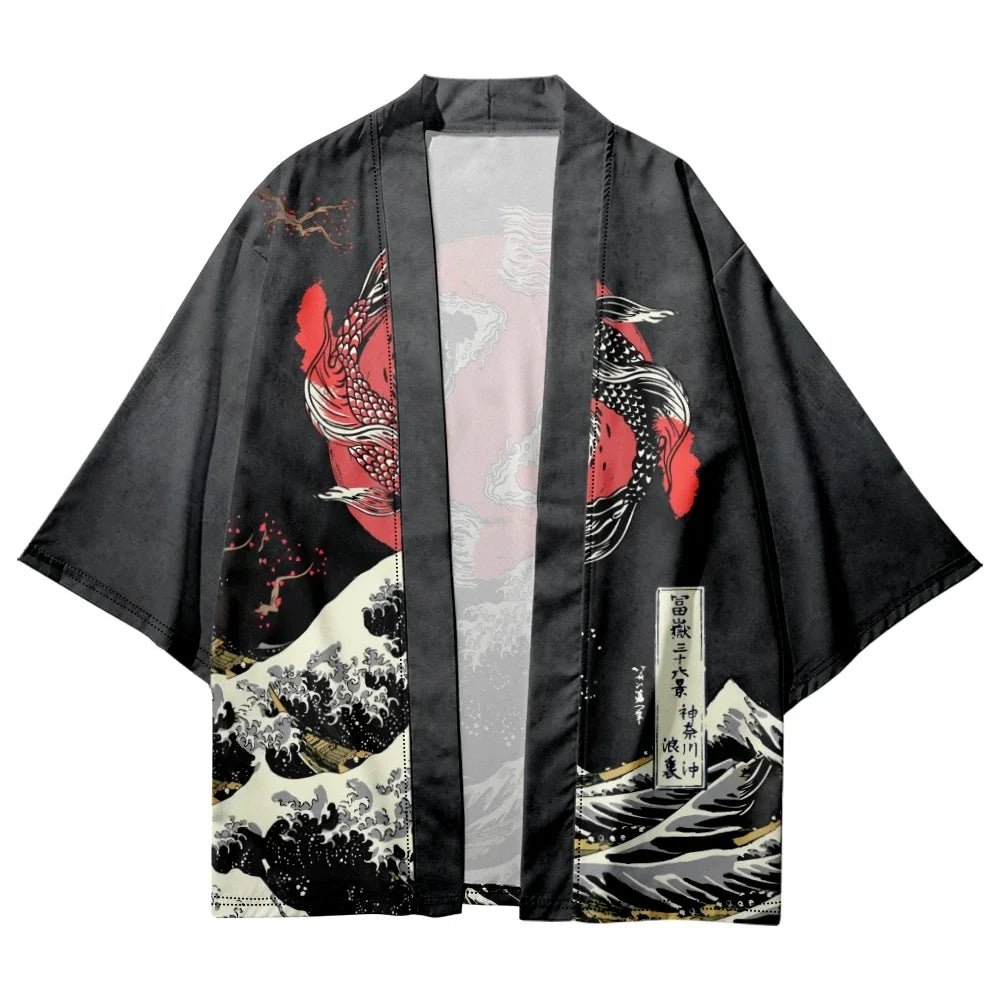 Cardigan japonais Yukata pour hommes et femmes - Tresors asiatiques