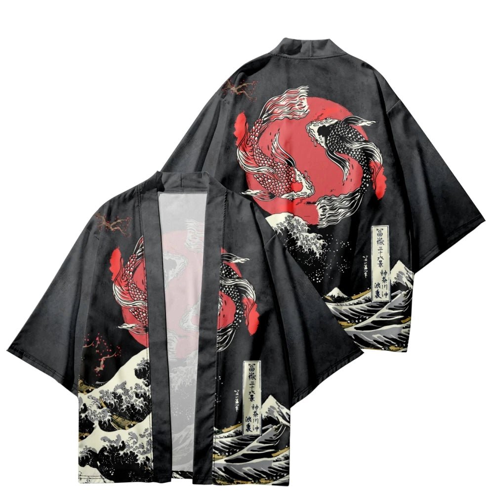 Cardigan japonais Yukata pour hommes et femmes - Tresors asiatiques