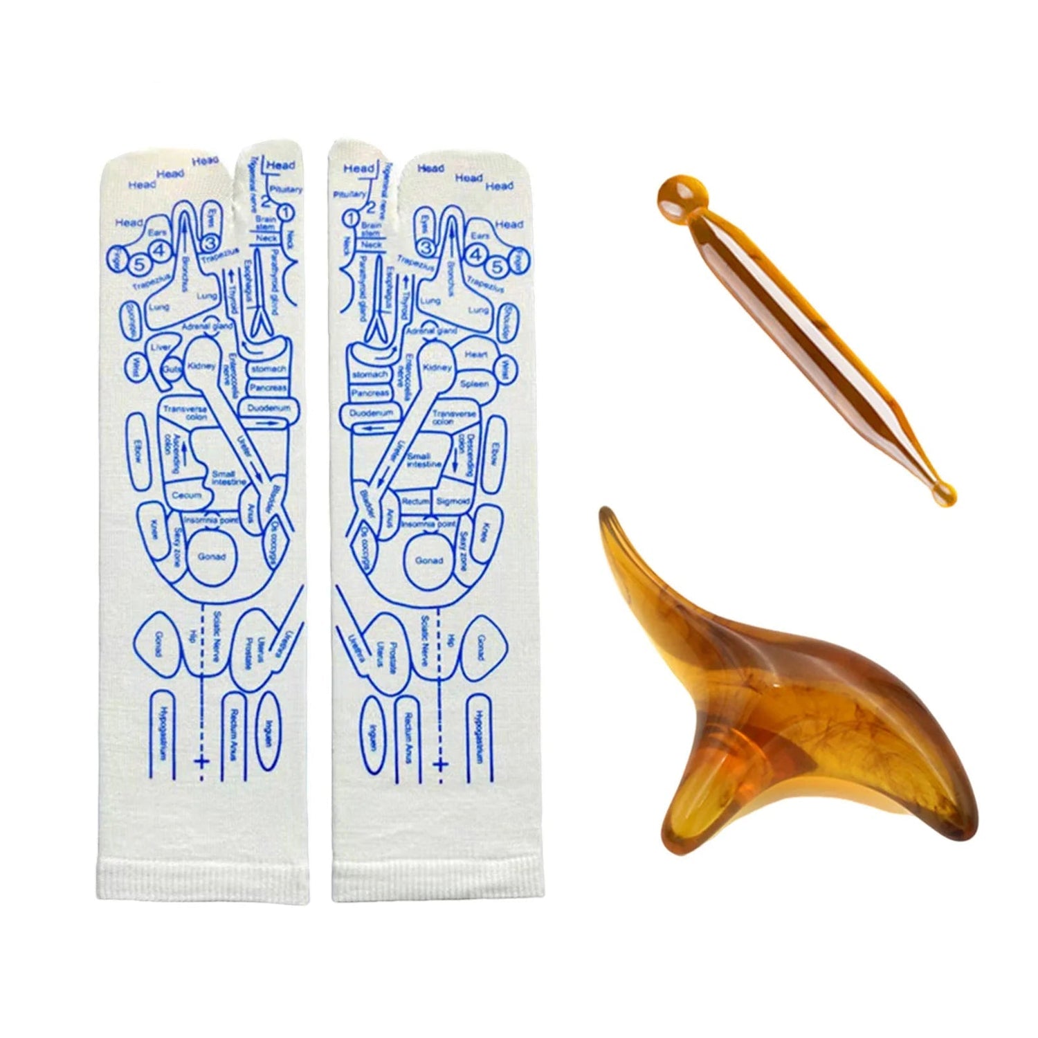 Chaussettes d'acupuncture pour le massage des pieds - Tresors asiatiques