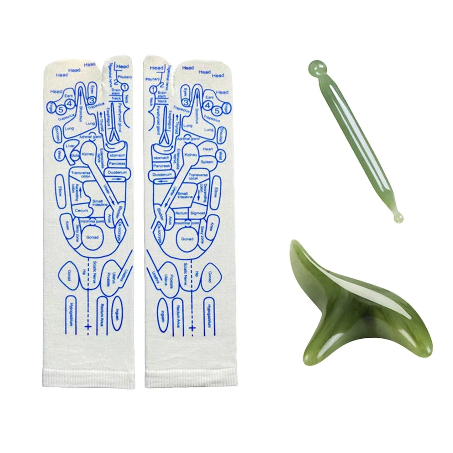 Chaussettes d'acupuncture pour le massage des pieds - Tresors asiatiques