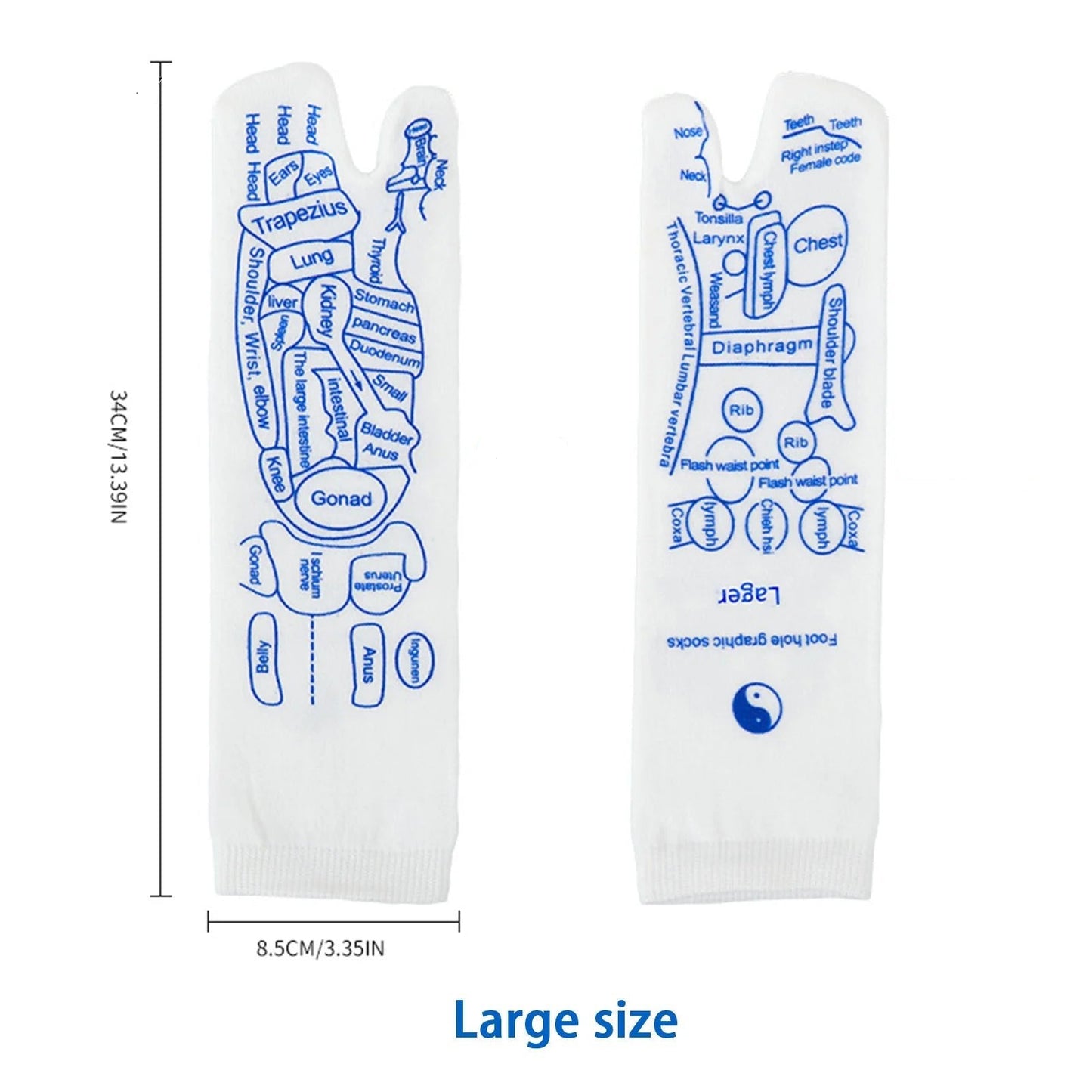 Chaussettes d'acupuncture pour le massage des pieds - Tresors asiatiques