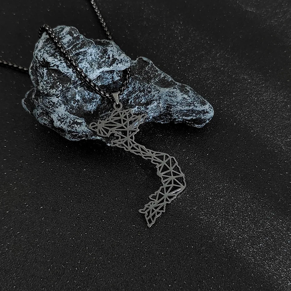 Collier en forme de carte du Vietnam - Tresors asiatiques