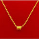 Collier en or plaqué de style vietnamien avec pendentif - Tresors asiatiques