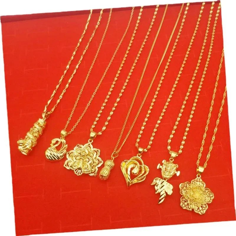 Collier plaqué or en laiton du Vietnam - Tresors asiatiques