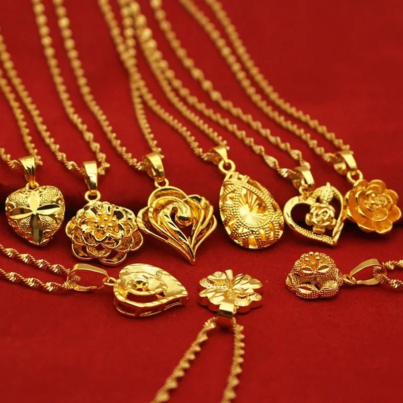 Collier plaqué or en laiton du Vietnam - Tresors asiatiques