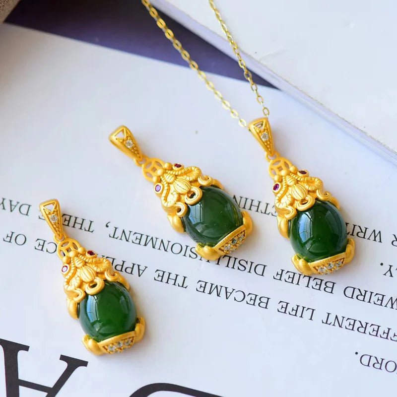 Collier vietnamien en jade blanc - Tresors asiatiques