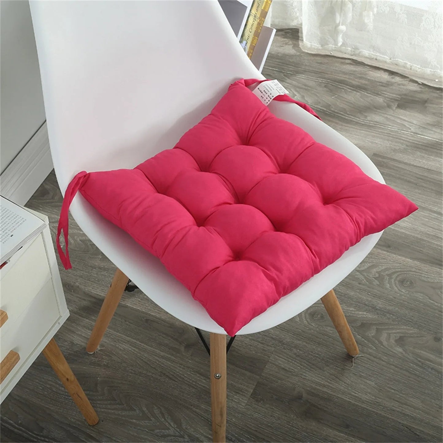Coussin de Chaise en Polymères Carrés en Coton Doux et Rembourré - Tresors asiatiques