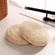 Coussin de Méditation Zafu en Soie et Paille - Tresors asiatiques