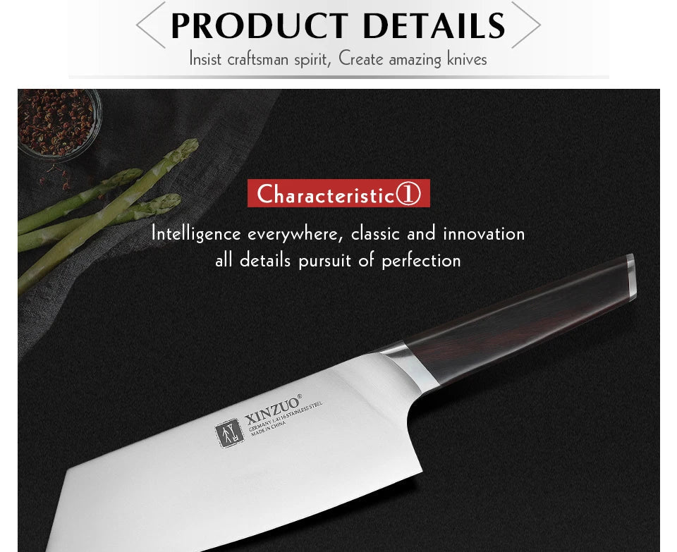 Couteau à trancher de cuisine 7.8 '' - Tresors asiatiques