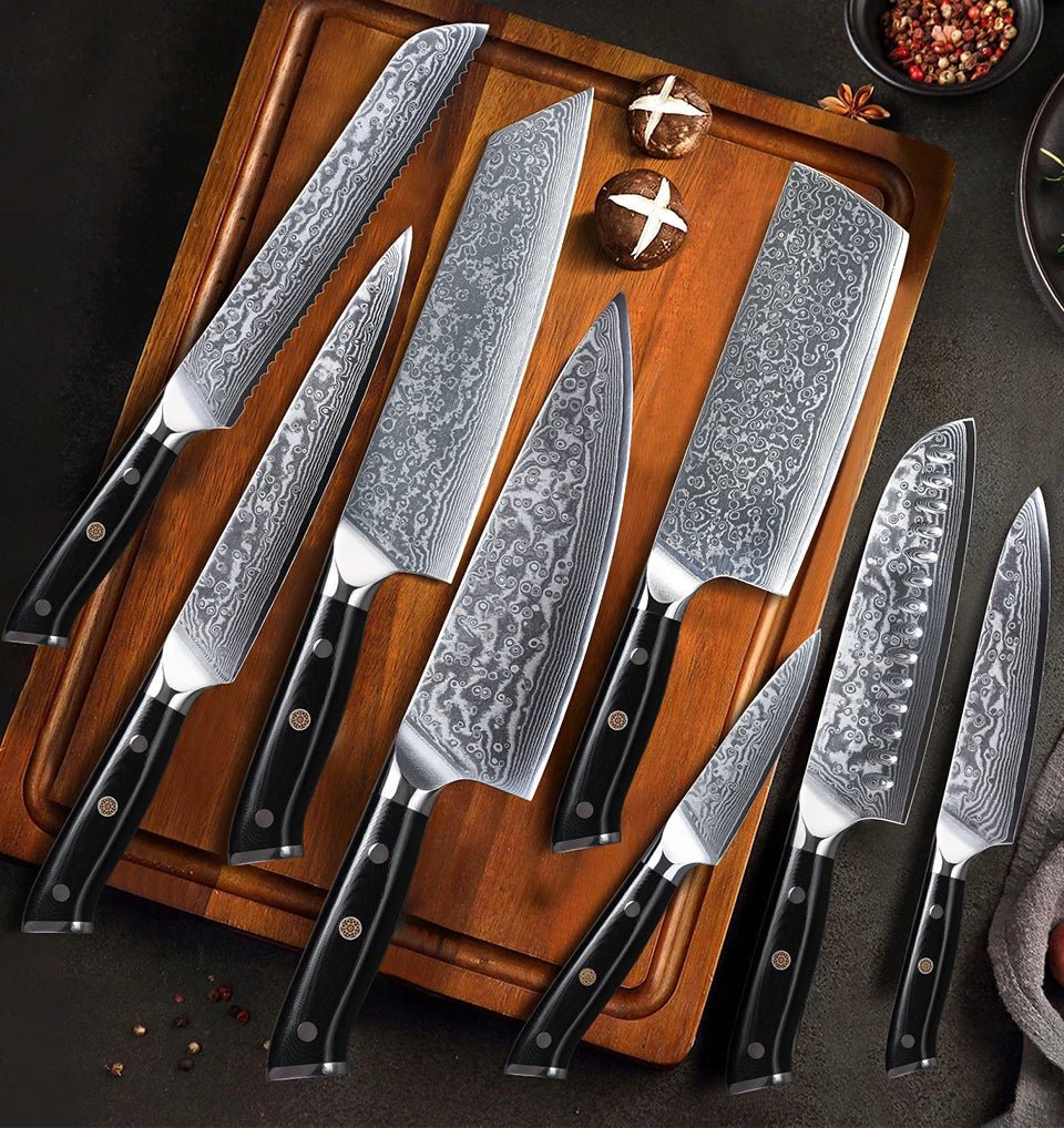Couteau Japonais Damas VG10 - Tresors asiatiques