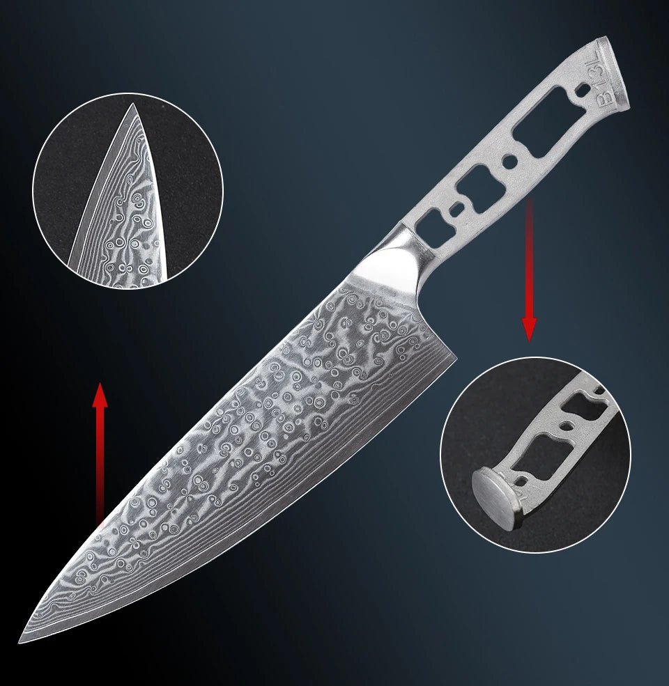 Couteau Japonais Damas VG10 - Tresors asiatiques