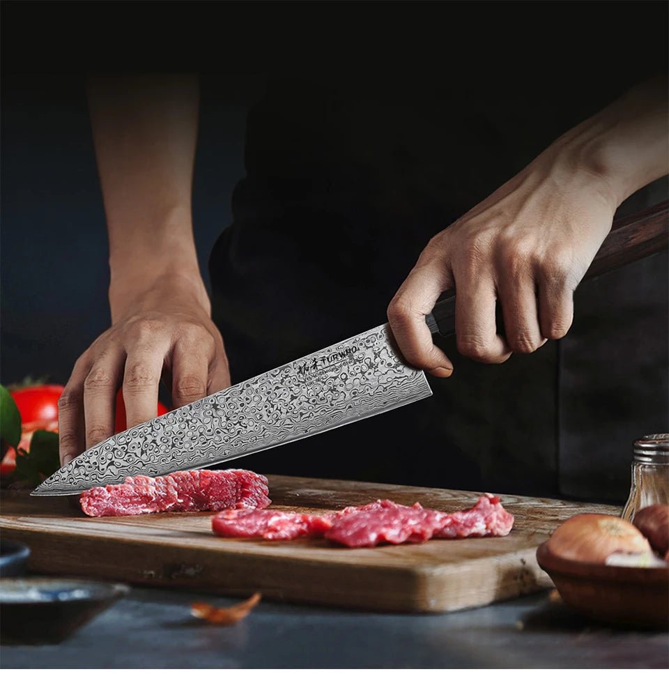 Couteau japonais Gyuto Kiritsuke - 2 pièces - Tresors asiatiques