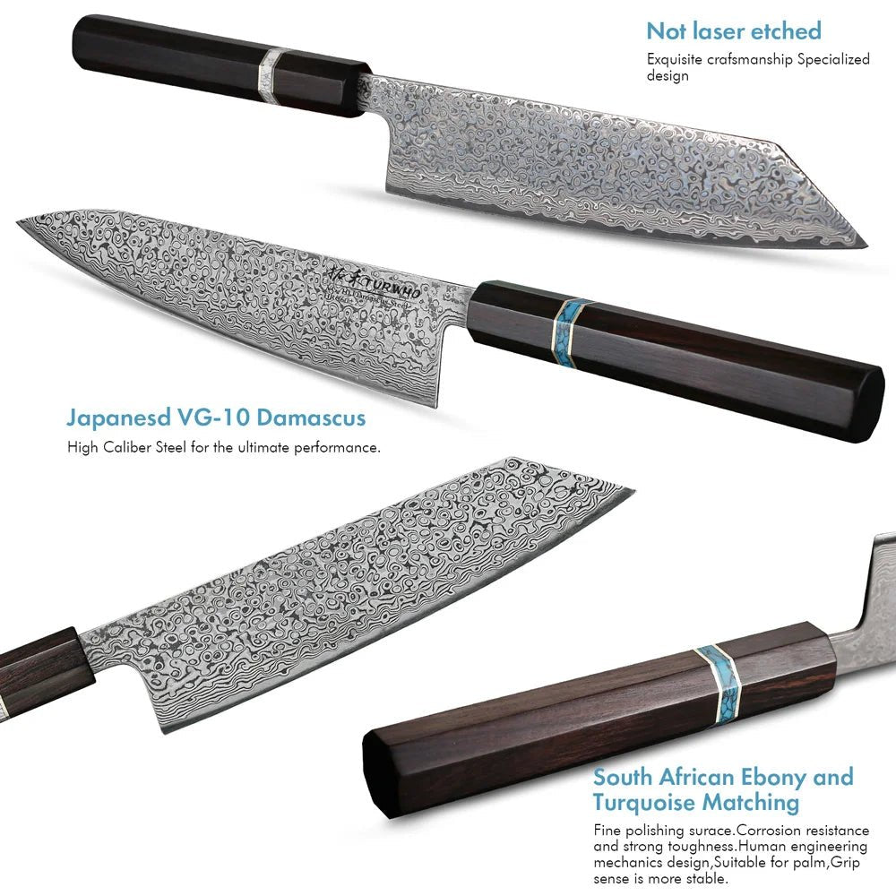 Couteau japonais Gyuto Kiritsuke - 2 pièces - Tresors asiatiques