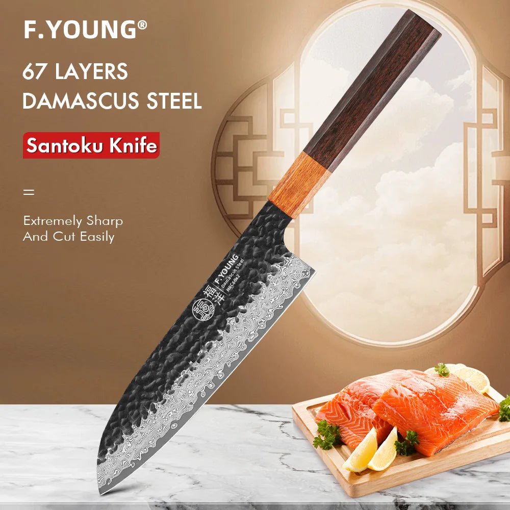 Couteau Santoku Japonais - Tresors asiatiques