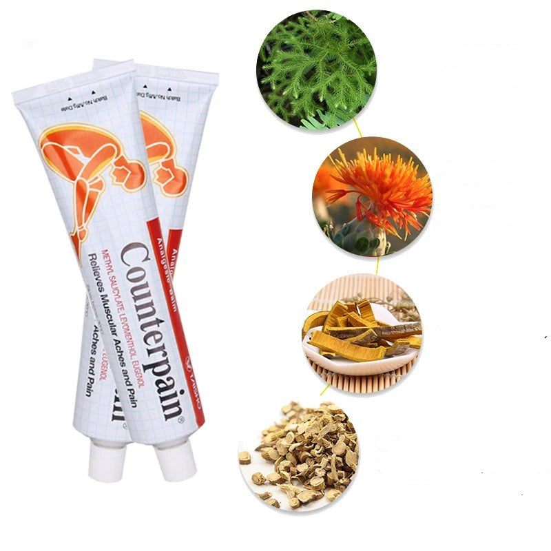 Crème anti - douleur à base de plantes naturelles - Tresors asiatiques