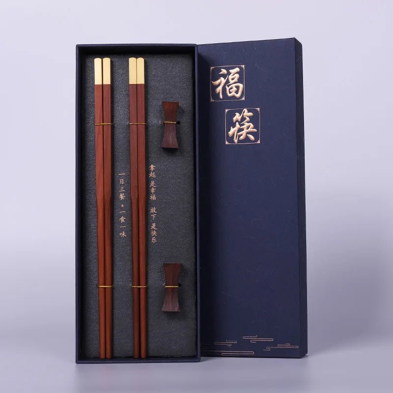 Deux paires de baguette en Bois de Santal Rouge. - Tresors asiatiques
