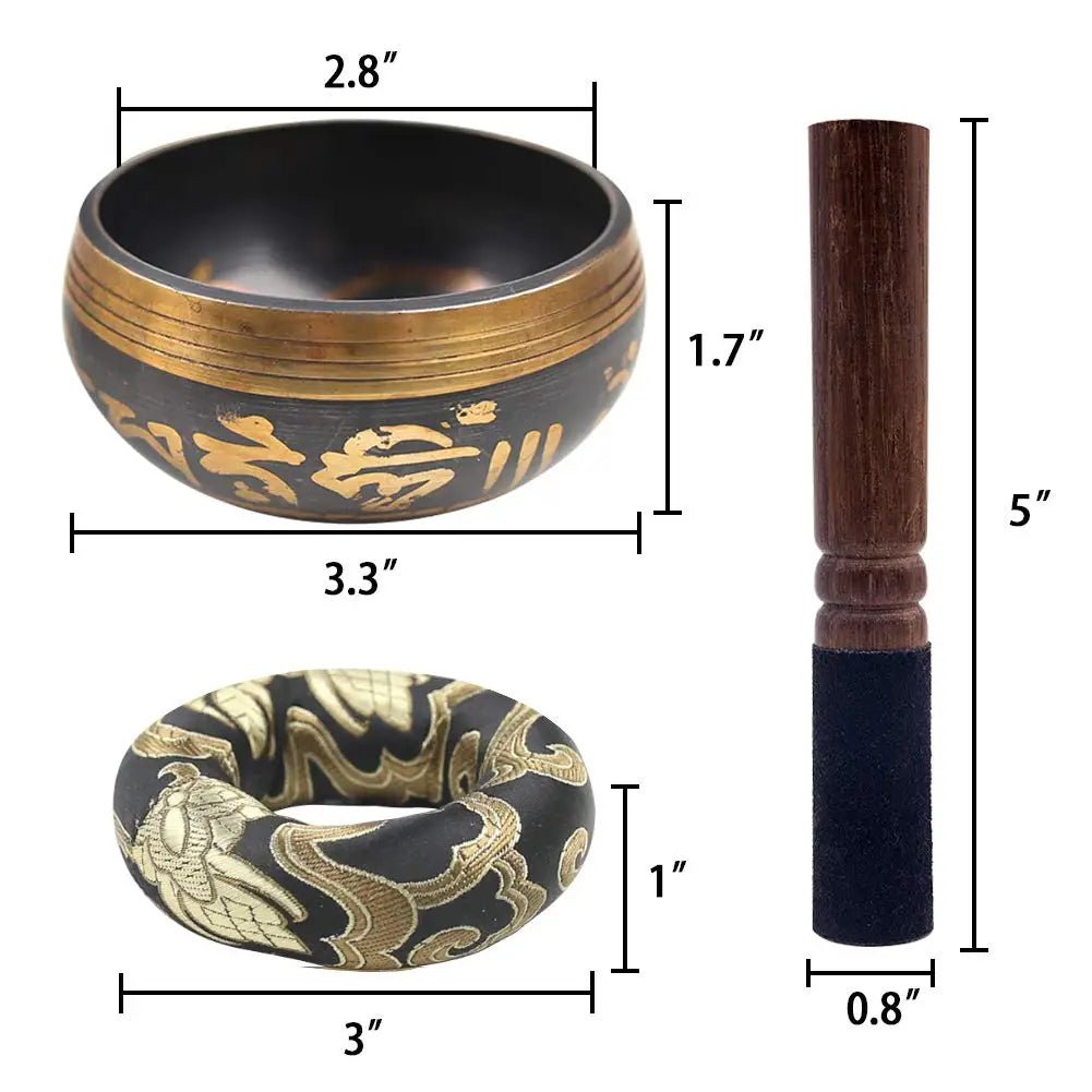 Ensemble de bols chantants tibétains Miwayer - Tresors asiatiques