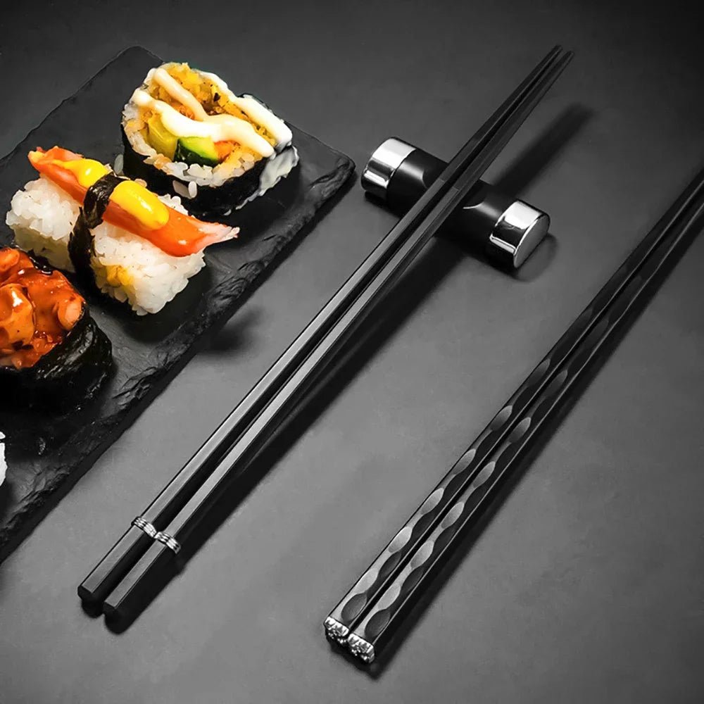 Ensemble de cinq paires de Baguettes Japonaises : Élégance et Durabilité - Tresors asiatiques