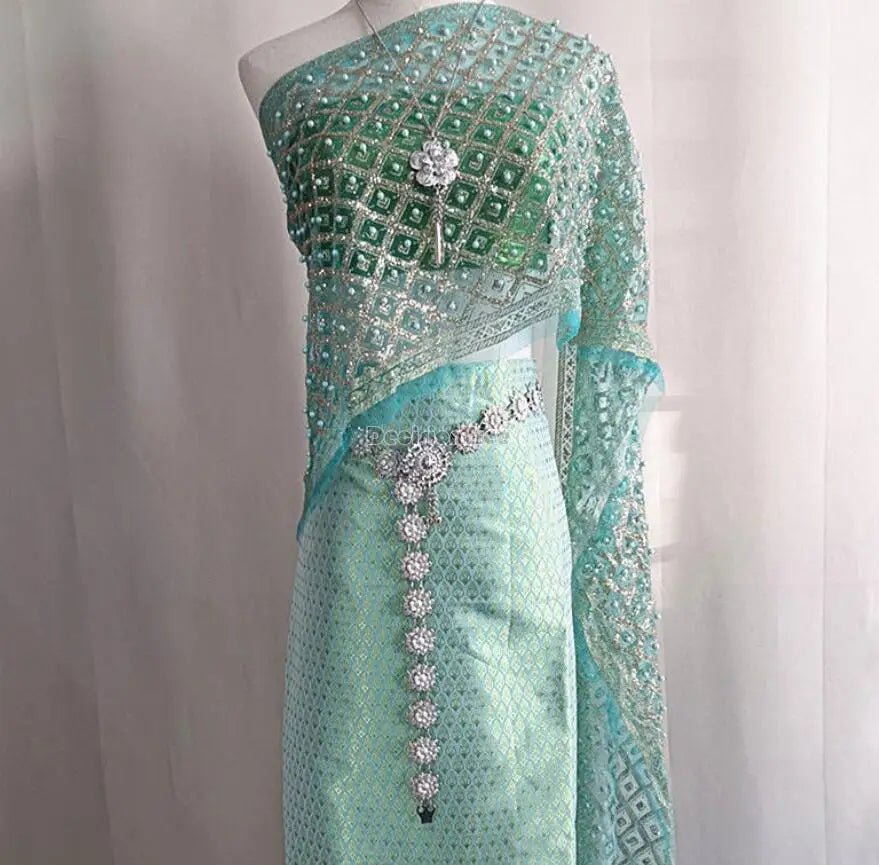 Ensemble de robe de danse vintage pour femmes thaïlandaises - Tresors asiatiques
