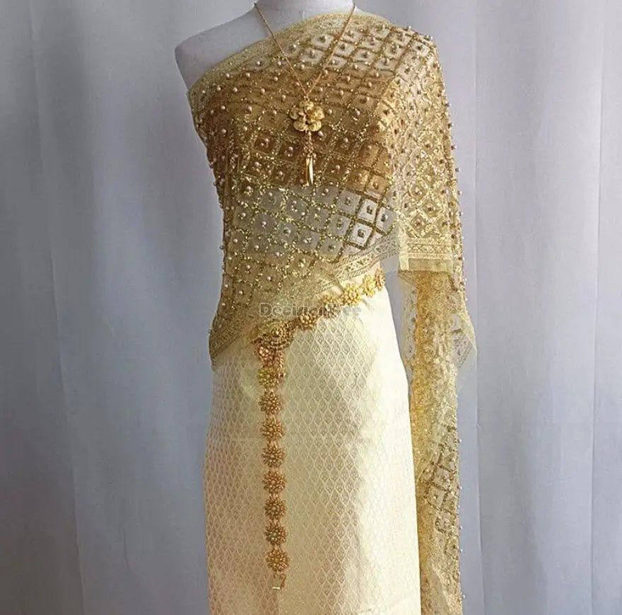 Ensemble de robe de danse vintage pour femmes thaïlandaises - Tresors asiatiques