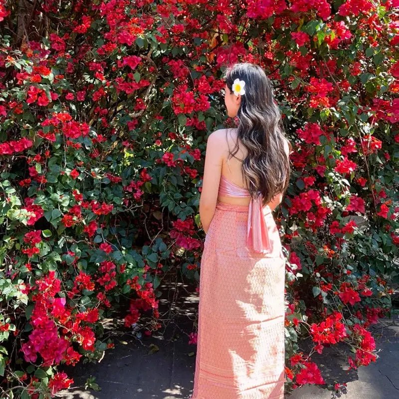 Ensemble de robe de danse vintage pour femmes thaïlandaises - Tresors asiatiques