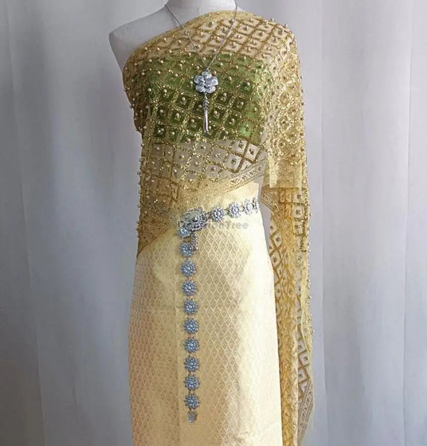 Ensemble de robe de danse vintage pour femmes thaïlandaises - Tresors asiatiques