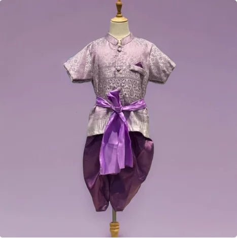 Ensemble de vêtements traditionnels rétro pour enfants - Tresors asiatiques