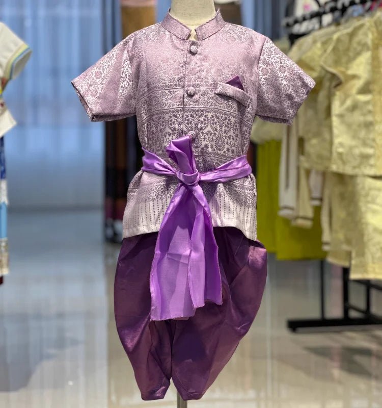 Ensemble de vêtements traditionnels rétro pour enfants - Tresors asiatiques