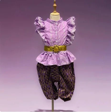 Ensemble de vêtements traditionnels rétro pour enfants - Tresors asiatiques