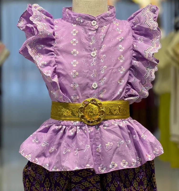 Ensemble de vêtements traditionnels rétro pour enfants - Tresors asiatiques