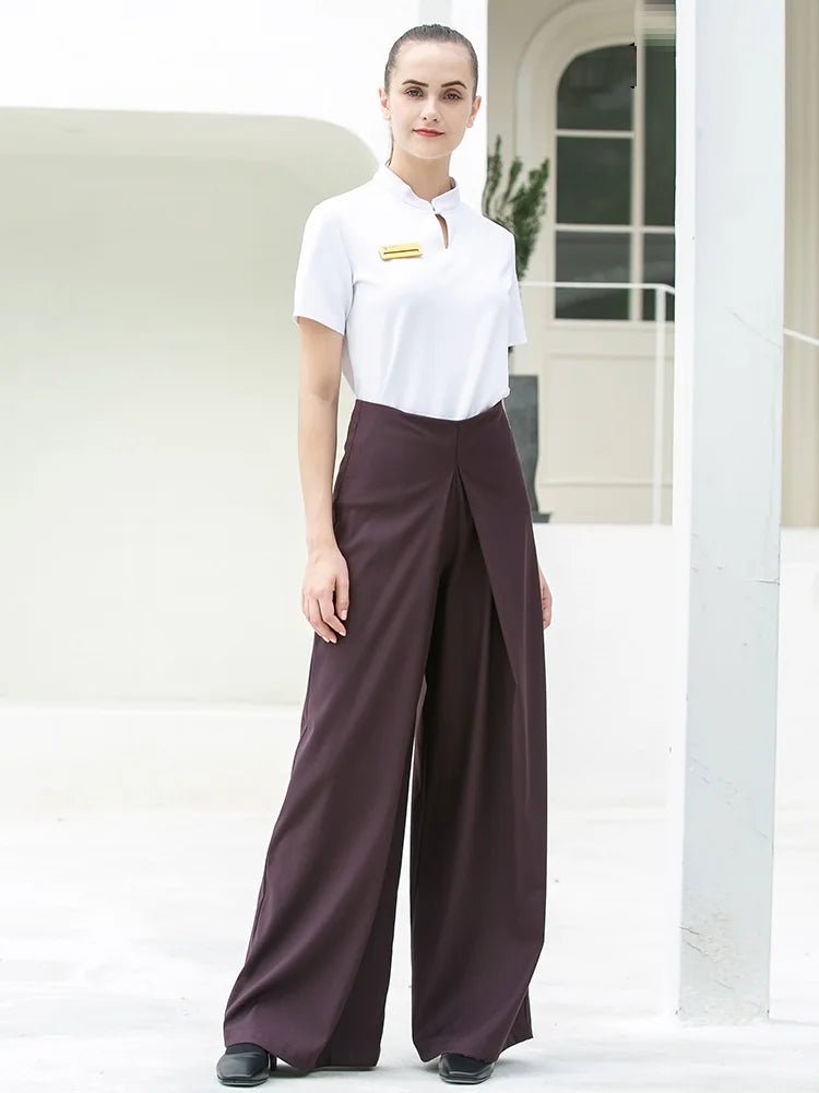 Ensemble haut et pantalon violet confortable pour femmes - Tresors asiatiques