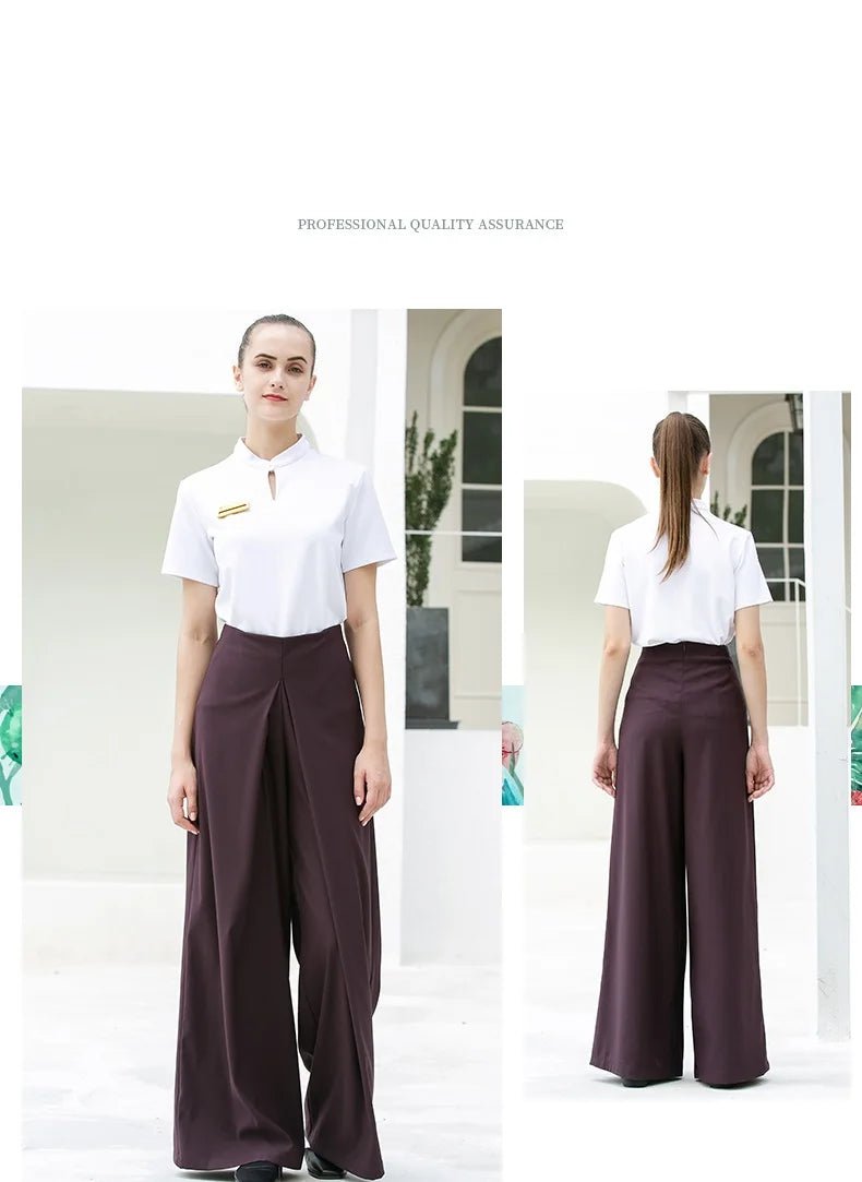Ensemble haut et pantalon violet confortable pour femmes - Tresors asiatiques