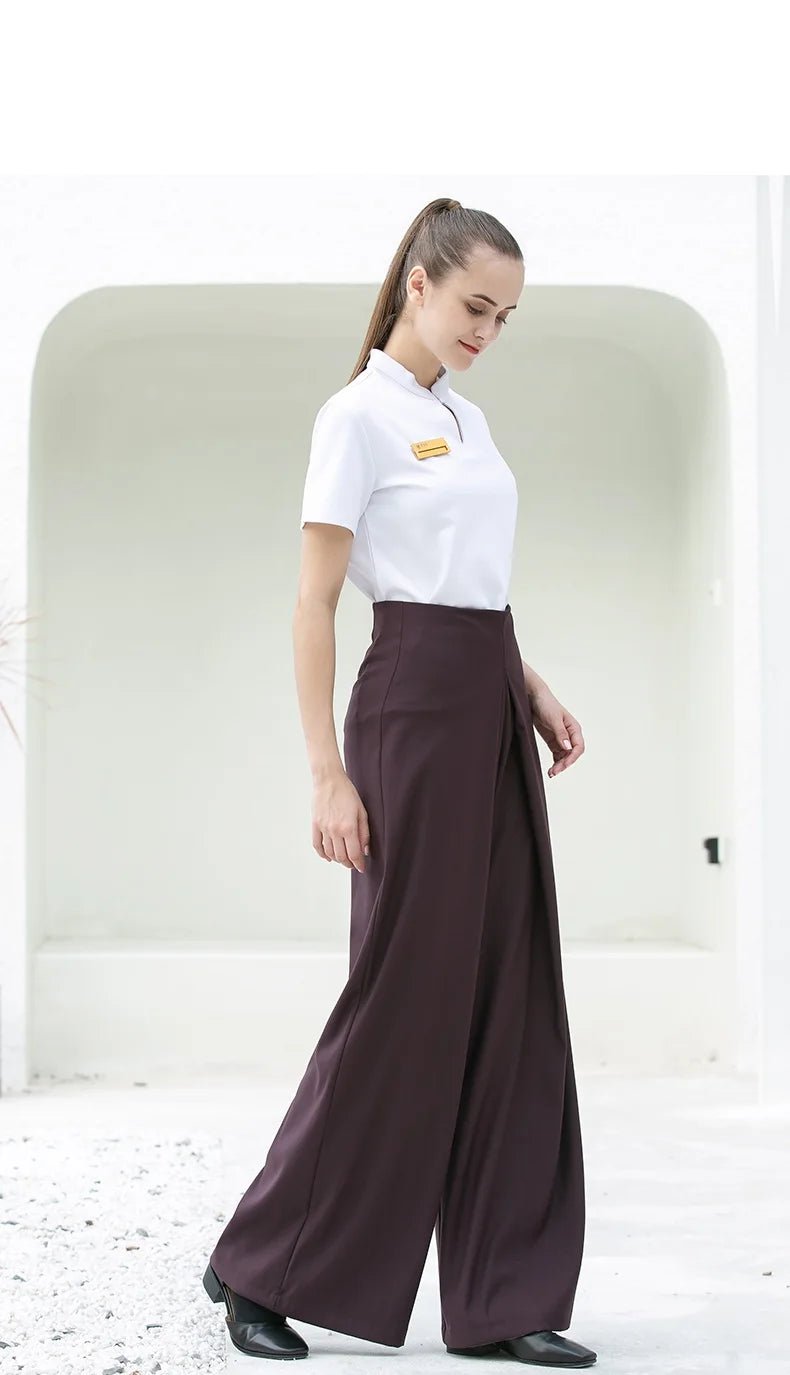 Ensemble haut et pantalon violet confortable pour femmes - Tresors asiatiques
