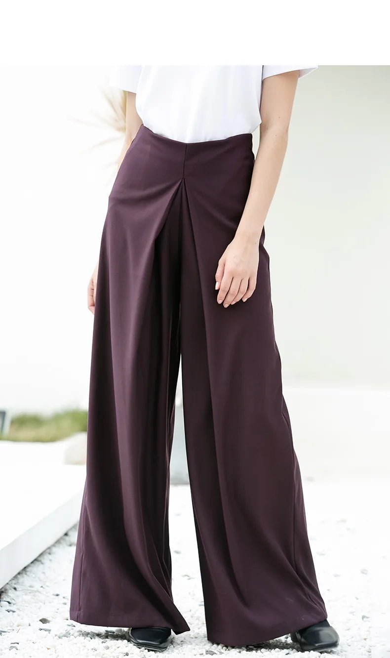 Ensemble haut et pantalon violet confortable pour femmes - Tresors asiatiques