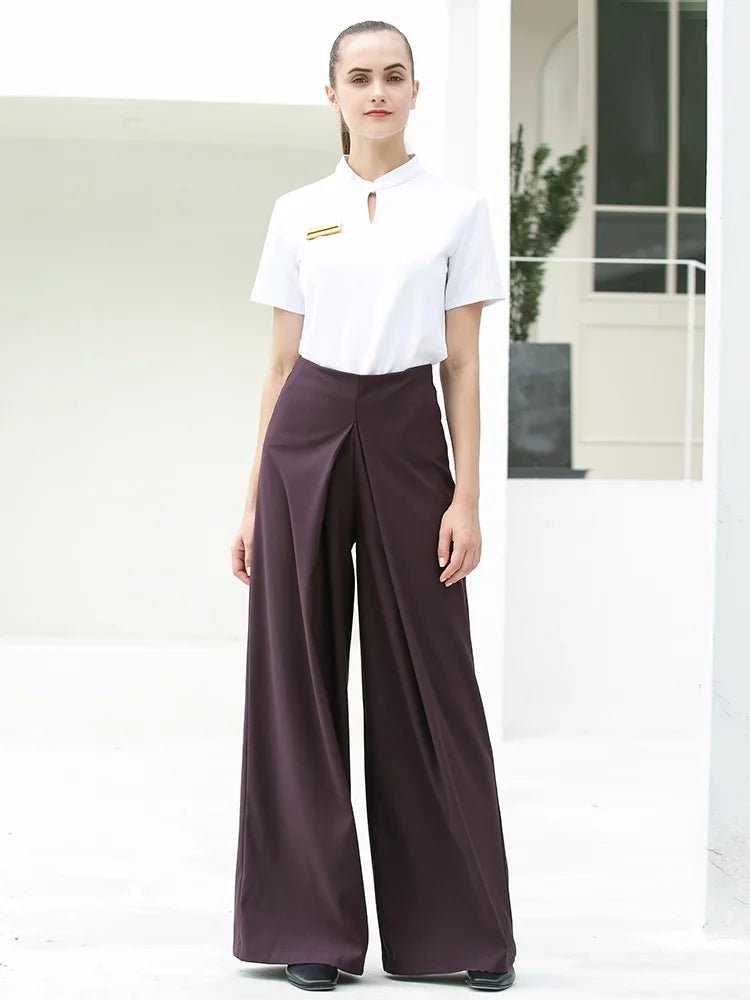 Ensemble haut et pantalon violet confortable pour femmes - Tresors asiatiques