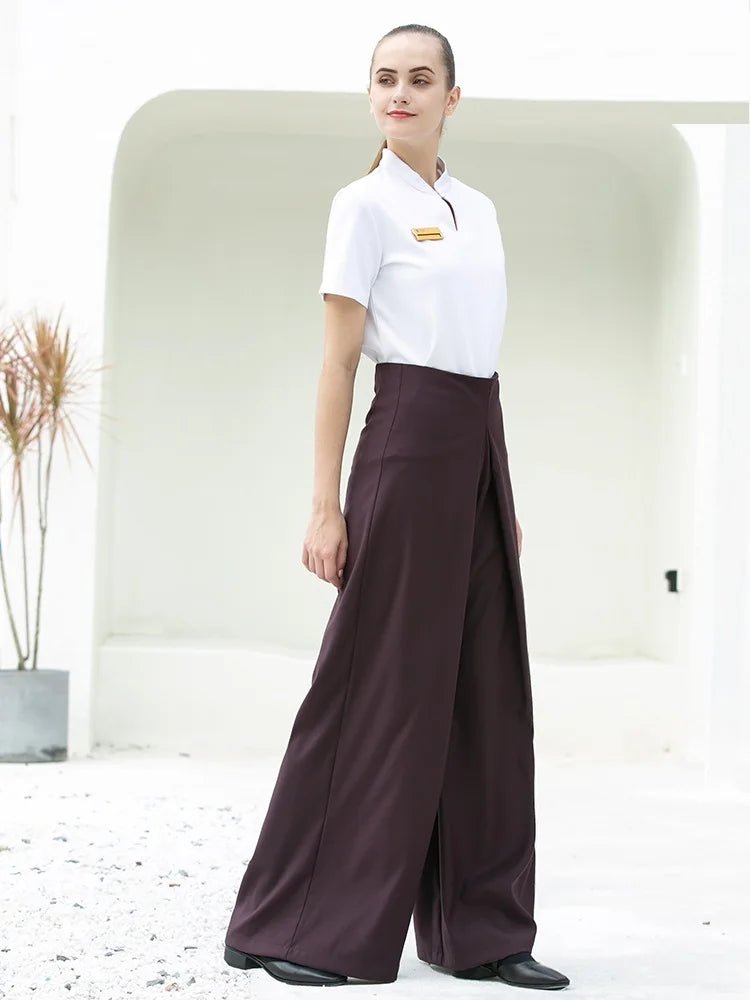 Ensemble haut et pantalon violet confortable pour femmes - Tresors asiatiques