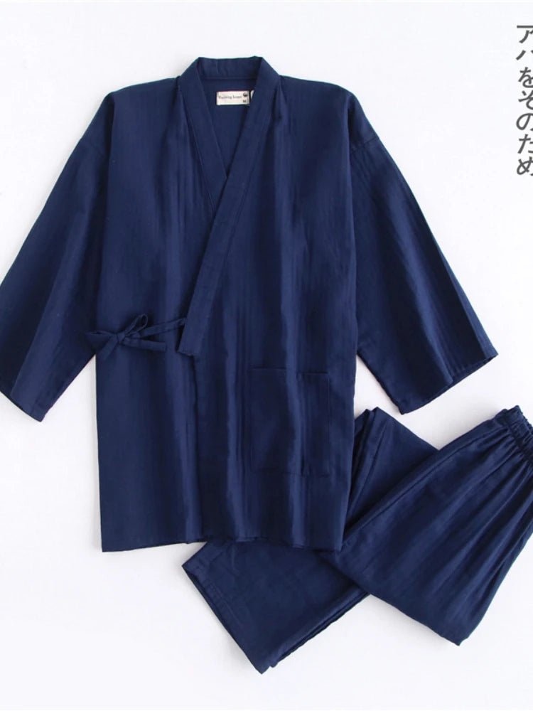 Ensemble pyjama traditionnel japonais pour hommes - Tresors asiatiques